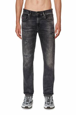 Diesel Men Slim Jeans - 2019 D-Strukt - Black (E69RC)