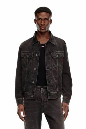 Diesel Men Regular-Fit Trucker Jacket - Black (09J96)