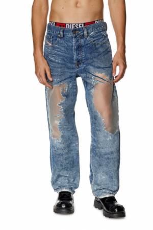 Diesel Men Straight Jeans - 2010 D-Macs - Blue (068JH)