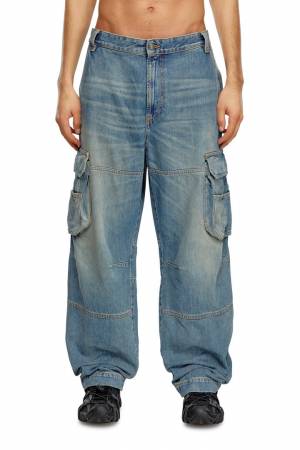Diesel Men Straight Jeans D-Fish - Blue (09J83)
