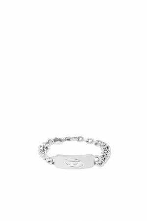Diesel Men Stainless Steel Id Bracelet - Silver (00DJW)