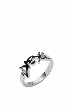Diesel Men Stainless Steel Ring - Silver (00DJW)
