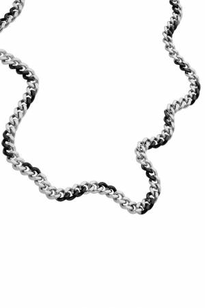 Diesel Men Two-Tone Stainless Steel Chain Necklace - Silver (00DJW)