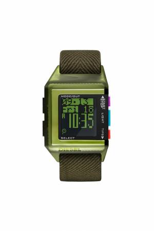 Diesel Men 40th Anniversary Green Fabric Watch - Green (00QQQ)