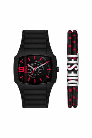 Diesel Men Watch - Black / Red (00QQQ)