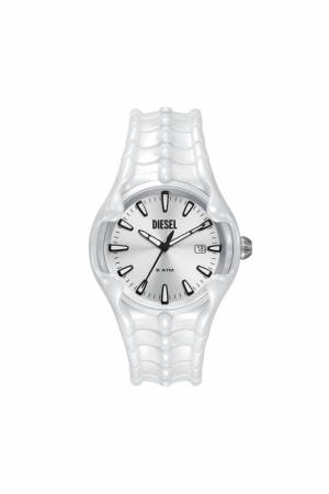 Diesel Men Vert Three-Hand Date White Ceramic Watch - White (00QQQ)