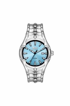 Diesel Men Vert Three-Hand Date Stainless Steel Watch - Silver (00QQQ-1)