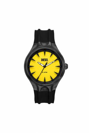 Diesel Men Streamline Three-Hand Black Silicone Watch - Black (00QQQ)