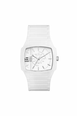 Diesel Men Cliffhanger 2.0 Three-Hand White Silicone Watch - White (00QQQ)