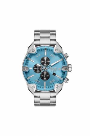 Diesel Men Spiked Chronograph Stainless Steel Watch - Silver (00QQQ)