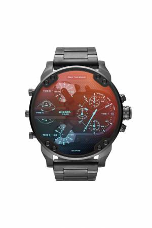 Diesel Men Mr. Daddy Chronograph Gunmetal-Tone Watch - Black (00QQQ)
