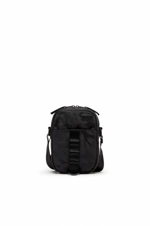 Diesel Men Dsrt Crossbody - Utility Crossbody Bag In Printed Nylon - Black (P5757)
