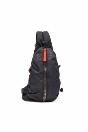 Diesel Men Sling Bag In Check-Jacquard Shell - Black (P6872)