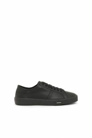 Diesel Men Low-Top Sneakers In Leather - Black (PR030)