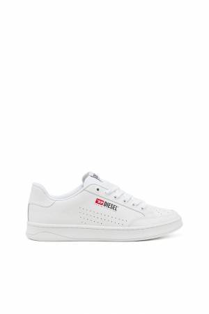 Diesel Men S-Athene-Low-Top Sneakers In Leather And Nylon - White (P6325)