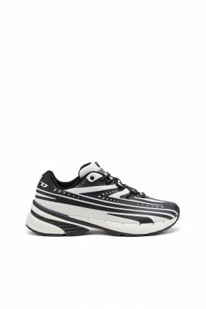 Diesel Men D-Airspeed Low-Striped Sneakers In Coated Ripstop - Multicolor (P6907)