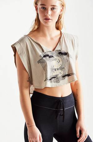 Free People FP Movement "Head In The Clouds" Crop Tee