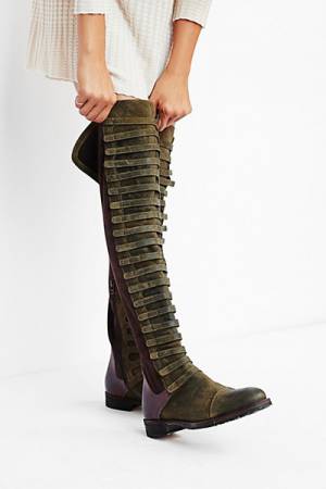 Free People FP Collection Black Forest Over-The-Knee Boot