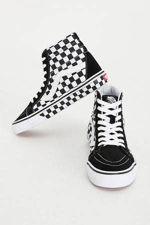 Vans SK8-Hi Checker Hi Top Sneakers