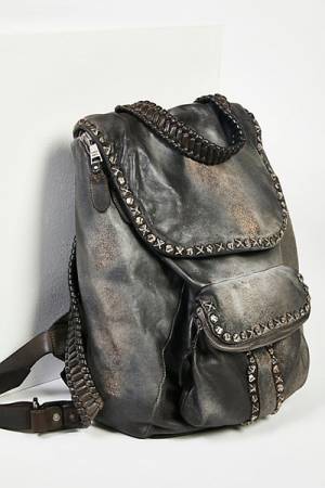 Giorgio Brato Hayworth Distressed Leather Backpack