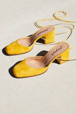 Free People FP Collection Honeymoon Block Heel Shoes