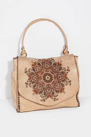 Campomaggi Boho Satchel Bag "Brescia" Embellished