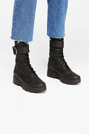 Free People Lace Up Boot "Harley" Biker