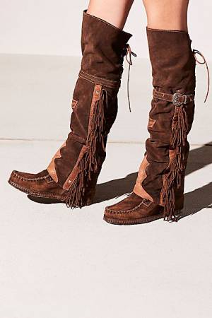 El Vaquero Boots "Drifter" Tall Moccasins