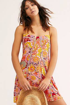 Free People Mini Dress "Floral Fiesta"