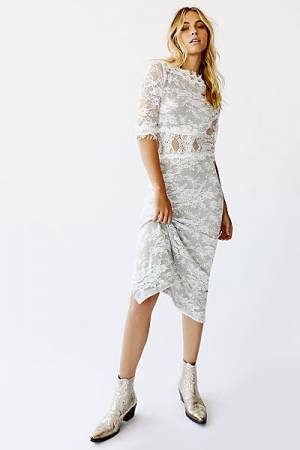 Nightcap Midi Dress "Fiore Lace"