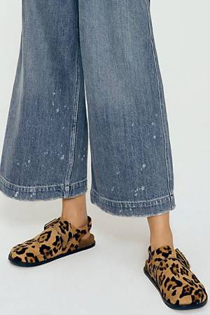 Free People Flat Clogs "Seattle Leopard"