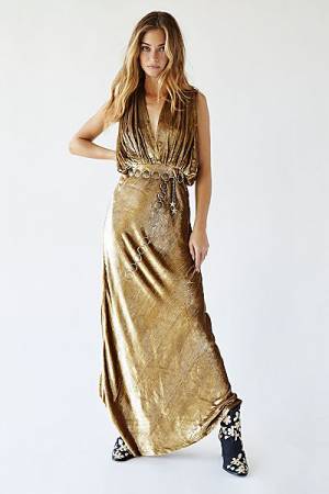 Mes Demoiselles Maxi Dress "Gold Helen"