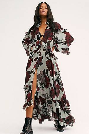 Free People Maxi Dress "Hearts Run Wild"