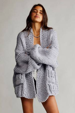 Loopy Mango Chunky Knit Cardigan "Recluse"