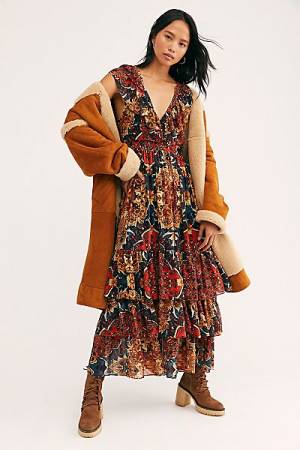 Free People Midi Dress "Wear It Out"