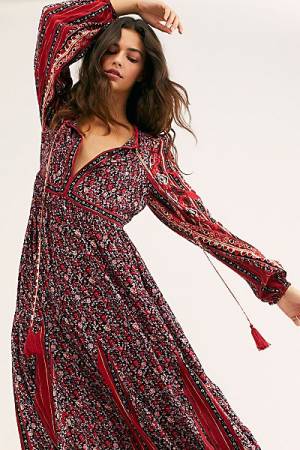 Free People Midi Dress "Happy Feelings"