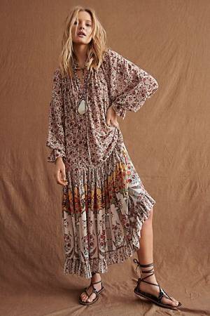 Free People Maxi Dress "Feeling Groovy Boho"