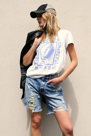 Free People Denim Shorts "Distressed Raleigh"