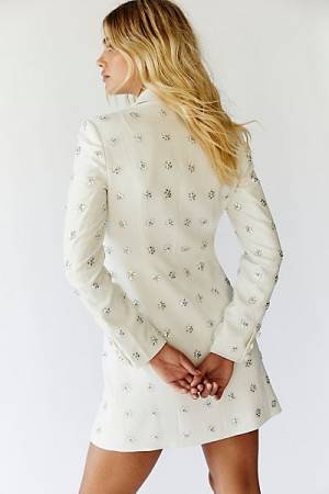 Jay Godfrey Tuxedo Dress "Ace Crystal"