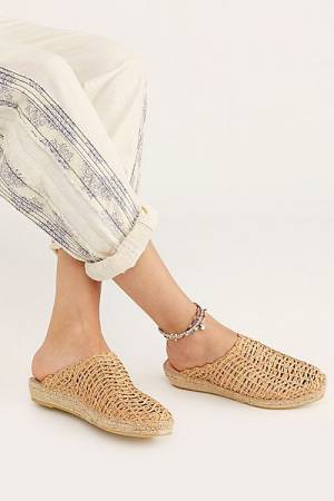 Free People Mules "Gold Coast Flats"