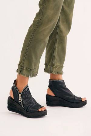 A.S.98 Sandals "Hazel Zip Wedges"