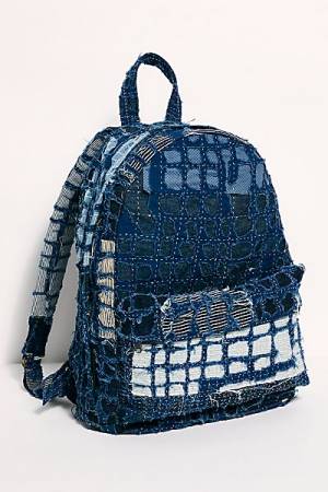 Indigo Patchwork Backpack