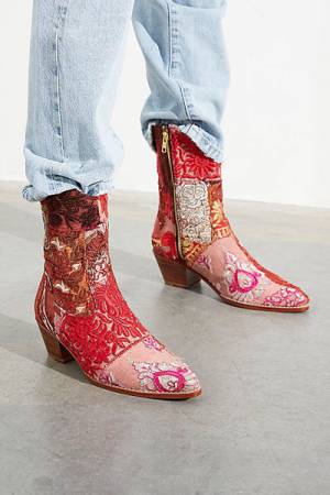 Bohemian Patchwork Western Boots "Sunny Days"