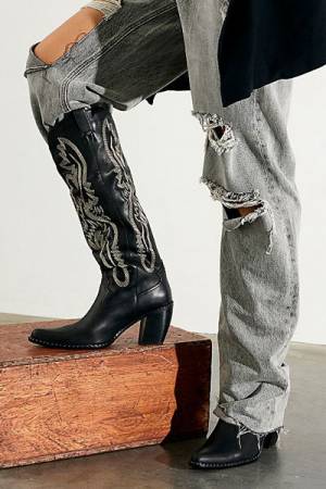 Jeffrey Campbell Tall Western Boots "Badlands"