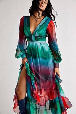 Free People Maxi Dress "Bohemian Sunset"