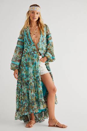Free People Maxi Dress "Chiffon Cassis"