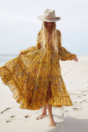 Free People Maxi Dress "Cassis"