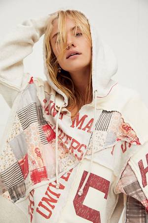 Free People Hoodie Sweatshirt "Legacy Patchwork"