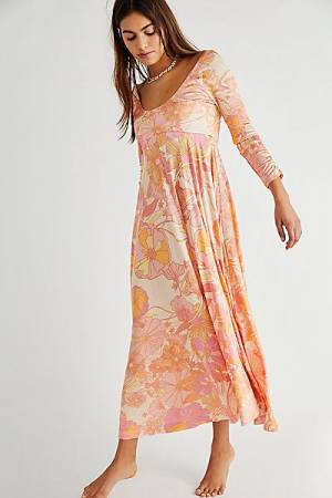 Free People Maxi Dress "Retro First Date"
