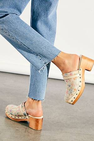 Free People Shoes "Calabasas Floral Clogs"